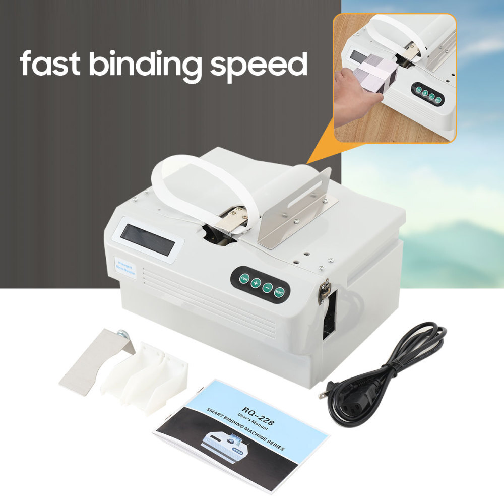 Automatic Small Banknote Binding Strapping Machine Money Packer /40x Paper Tapes