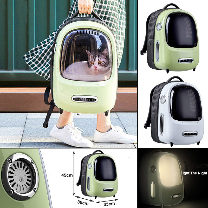 PETKIT Pre-owned Ventilated Pet Cat Backpack Carrier Bubble Portable Bag Used