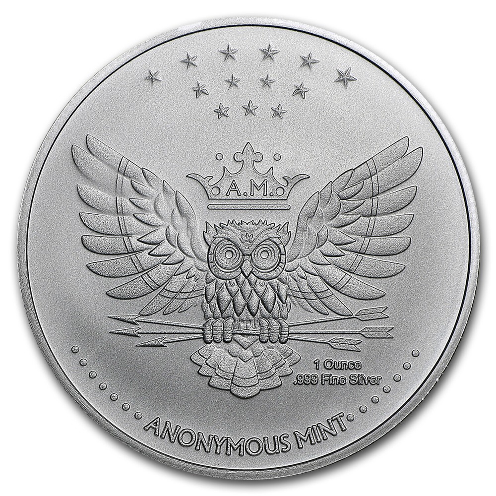 1 oz Silver Round - Kraken (Anonymous Mint)