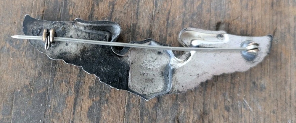 Amcraft Sterling Pilot Wings Badge