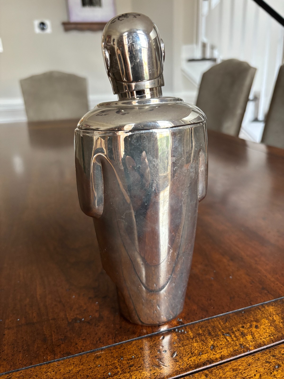 VINTAGE LENOX CHROME BUTLER MARTINI SHAKER