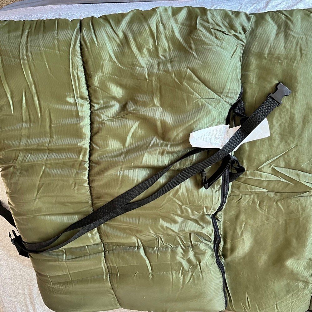 Ozark Trail Sleeping Bag Adult Rectangular 33x77 Olive Green Polyester Fiber
