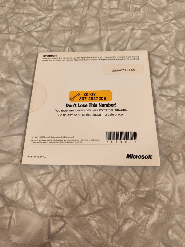Vtg Microsoft Plus Companion for Windows 95 CD sealed