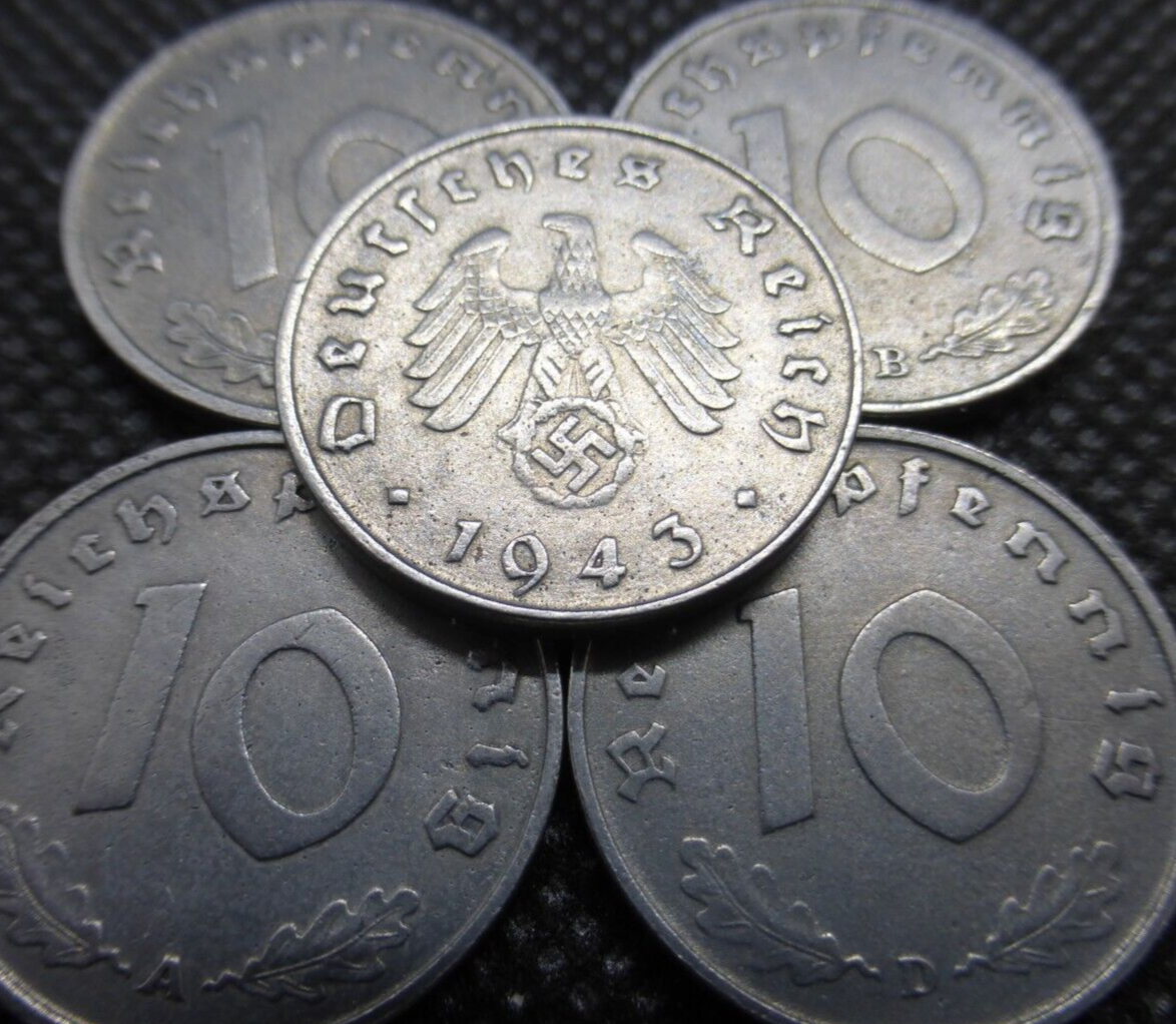 Rare Old WW2 Nazi Germany War Coin WWII Gift Authentic Relic Military Army Cent