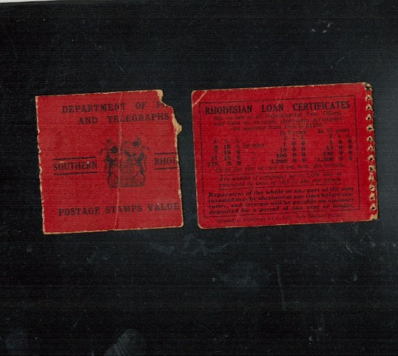 1933 RHODESIA 3sh RED FIELD MARSHALL BOOKLET part panes EXPLODED scans RARE