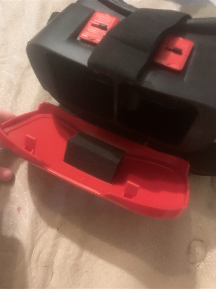 Onn Red Virtual Reality Smartphone Headset Compatible with 6" Screen