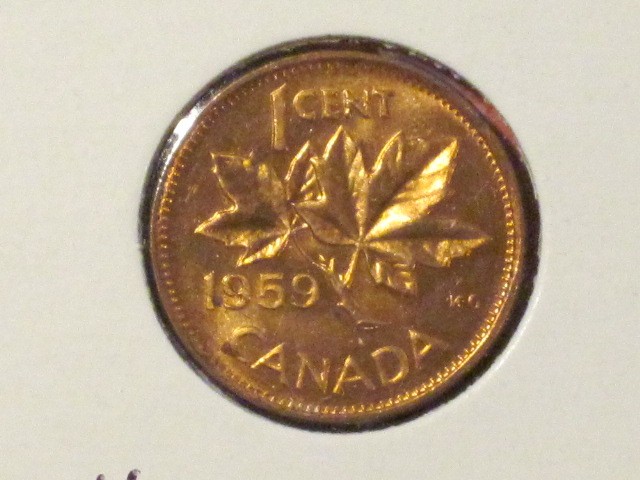 1959 Cent - Canada - KM# 49 - Very nice
