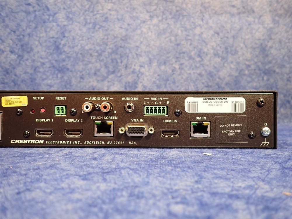 Crestron CCS-UC-CODEC-200 RL 2 Microsoft Lync Group Collaboration System (E15)