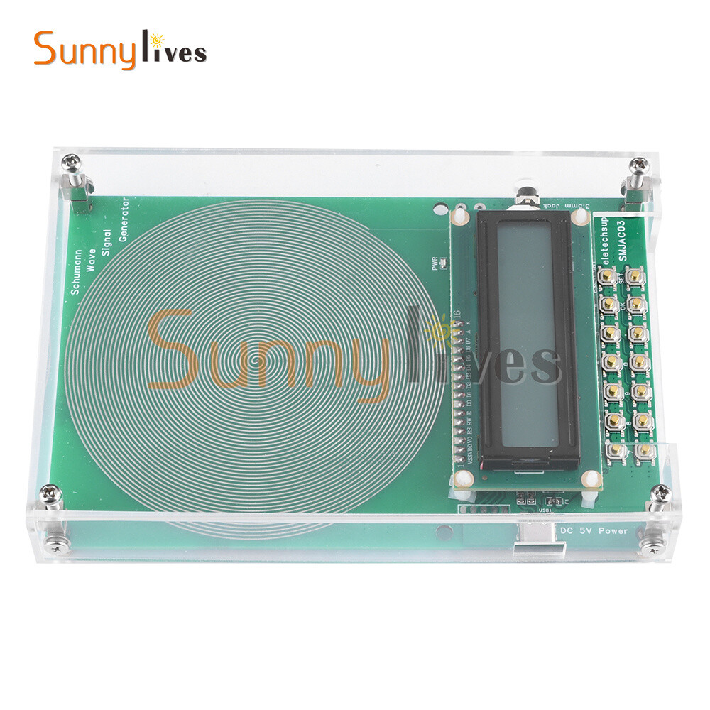 Schumann Wave Generator Pure Sine Frequency Adjustable Signal Generator +Case US