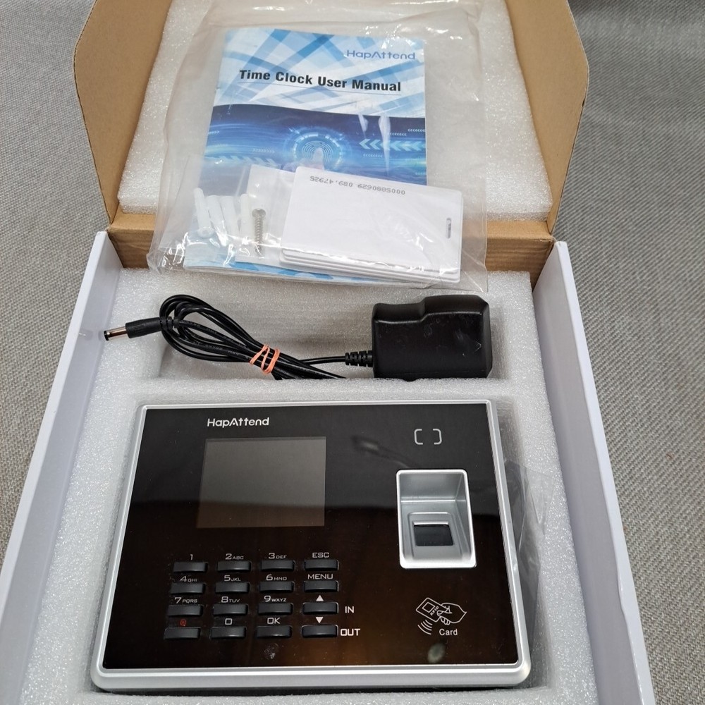 HapAttend Fingerprint Time Attendance Access Control System (H2) WORKS GREAT