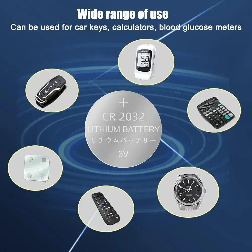 CR2032 Lithium 3V Coin Battery For Remote Car Locks