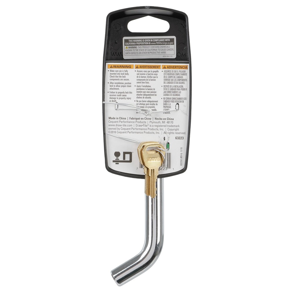 Draw-Tite 63223 Trailer Hitch Towing Lock