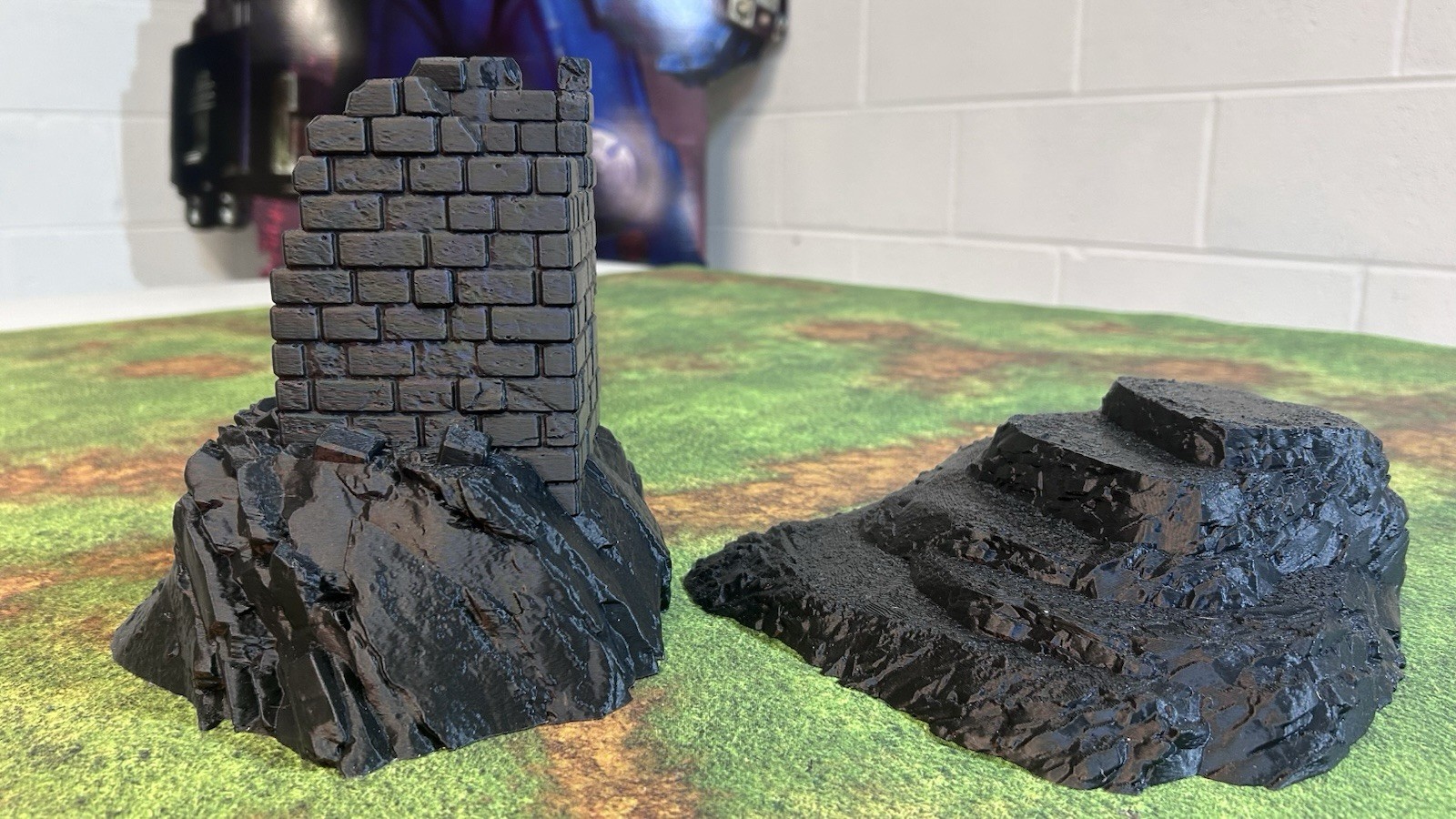 Tabletop Terrain Massive Hills tabletop scenery, 5-piece set