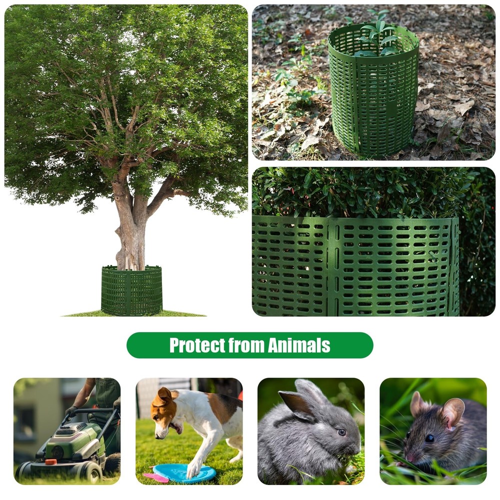 Tree Guards Trunk Protector With Twist Ties Resizable Bark Damage 18 PCS