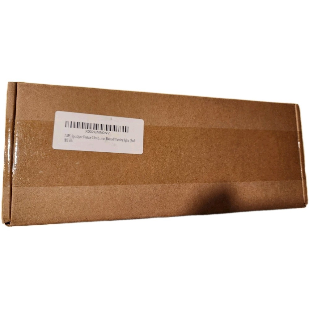 ASPL 8 Pcs 12 LED Strobe RedLightKit Grill Side Marker 17 Patterns Syncing