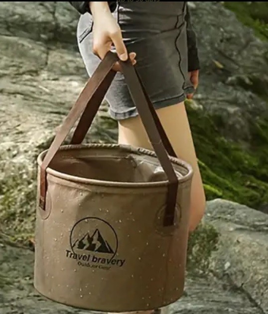 Camping Bucket Foldable 5 Liter Water Bucket Light and Portable