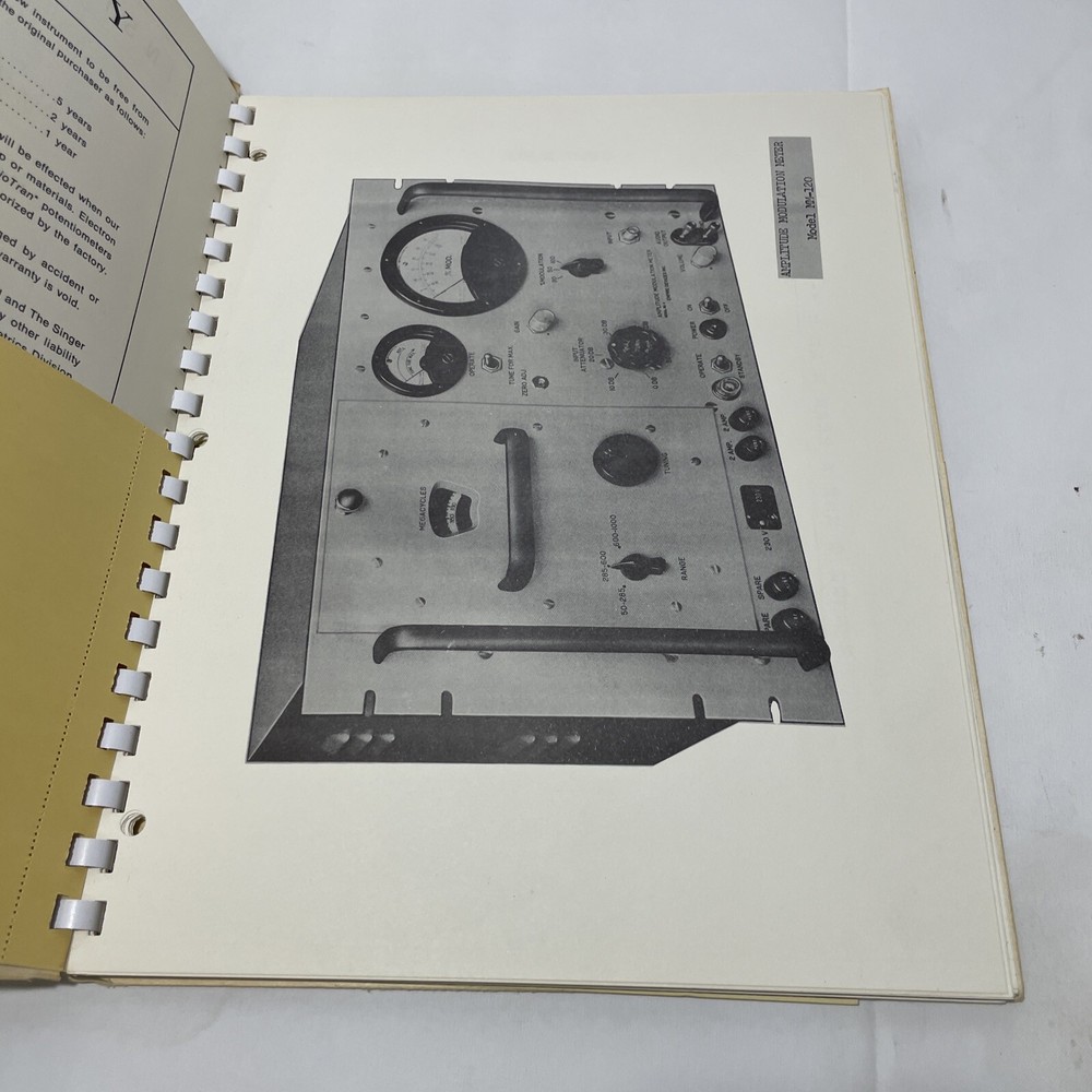 Empire/Singer Model MM-120 Amplitude Modulation Meter Instruction Manual