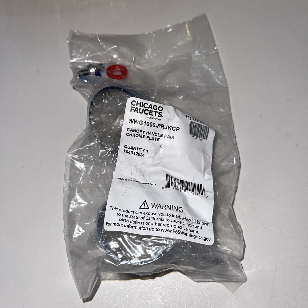 Chicago Faucet 1000-Prjkcp Canopy Handle Kit,Includes Two Handles