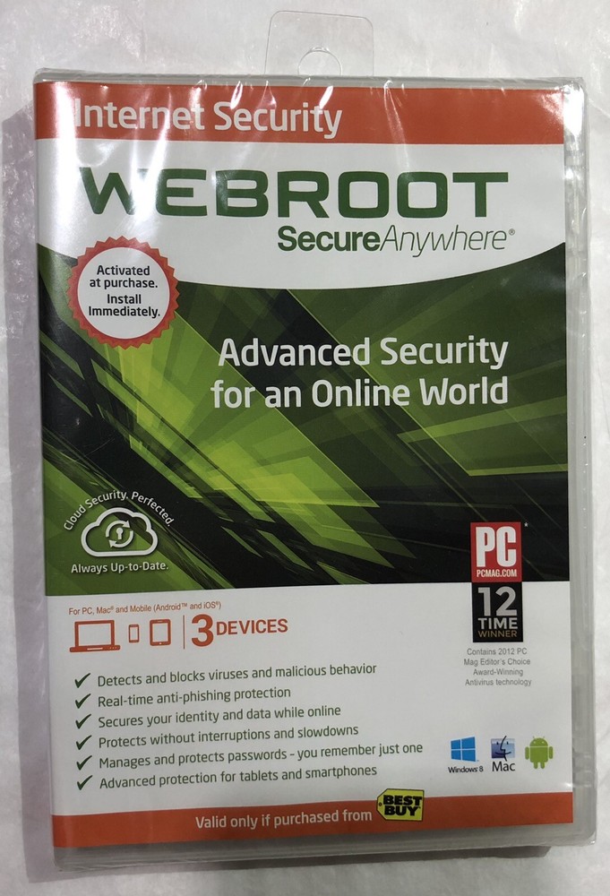 Webroot Secure Anywhere Internet Security