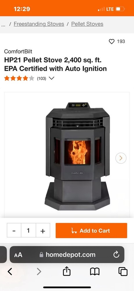 ComfortBilt Pellet Heater