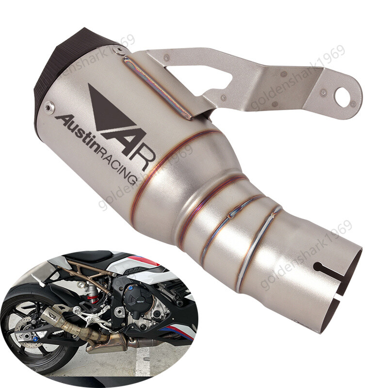 For BMW S1000RR 2019-2024 S1000R 2021-2024 Exhaust Muffler Pipe Slip On 60mm Tip