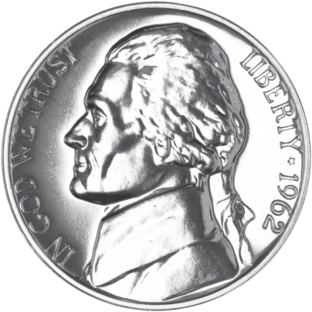 1962 (P) Jefferson Nickel Gem Proof