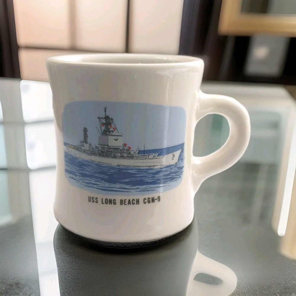 USS Long Beach CGN - 9 *STRIKE HARD-STRIKE HOME* (Ceramic)