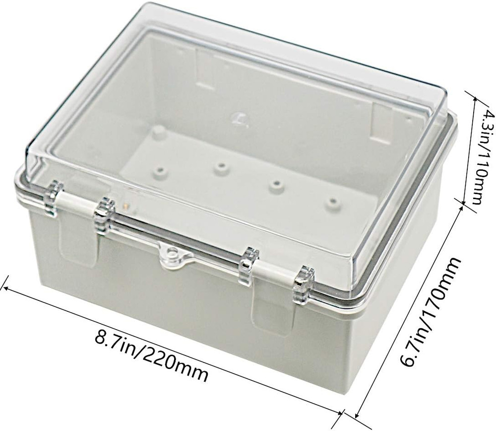 Junction Box ABS Plastic Dustproof Waterproof IP65 Electrical Boxes Hinged Shell