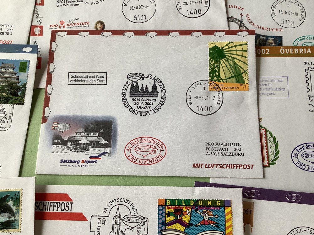 United Nations Airship mail post covers 17 items Ref A1084
