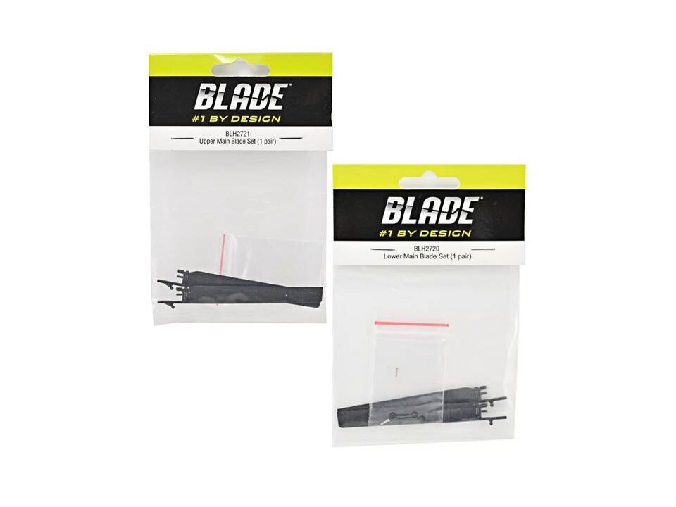 Blade Scout CX: BLH2721 / BLH2720 Upper/ Lower Main Blade Set (1 Pair each) New