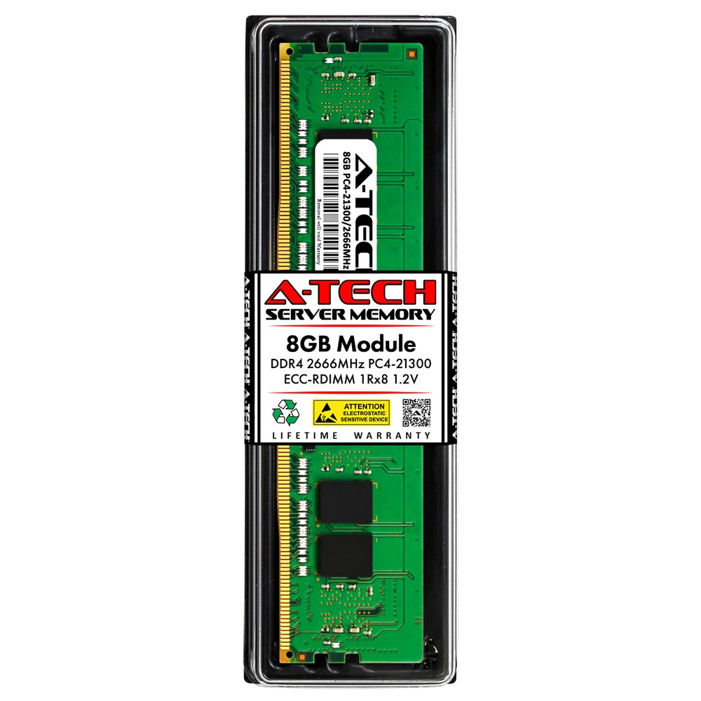 8GB DDR4-2666 ECC RDIMM (KINGSTON KSM26RS8/8MEI Equivalent) Server Memory RAM