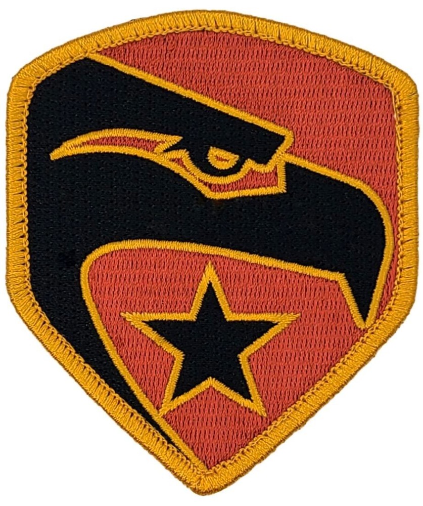 GI Joe Eagle & Star Logo Military Morale Patch |2PC HOOK BACKING 3.5"x3"