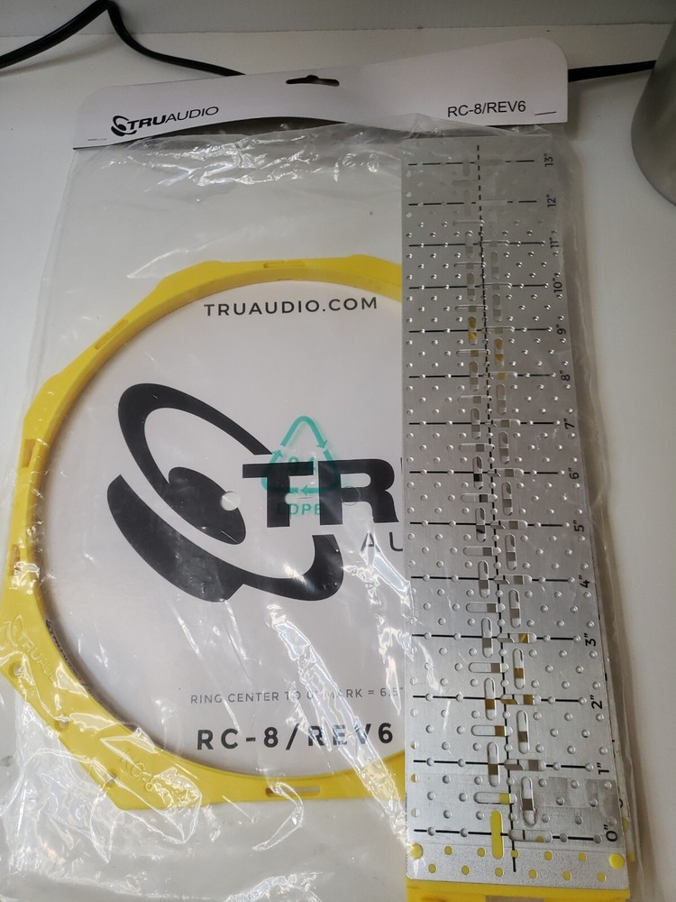 RC-8/REV6 TRUAUDIO Rough-in Ring Quick Connect W/ ABS Plastic Ring & Wings