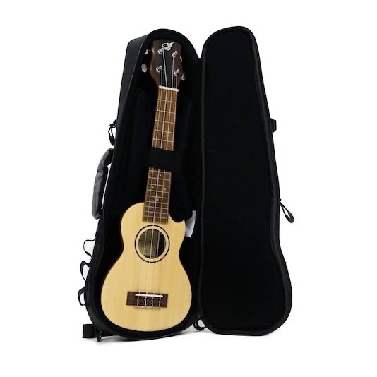 Solid Sitka/Ebony Super Soprano Uke US490CTE