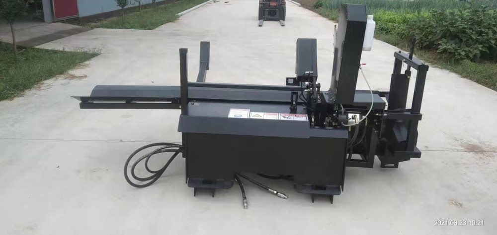 30T Hydraulic Skid Steer Firewood Processor 20ft Log Wood Splitter Processor