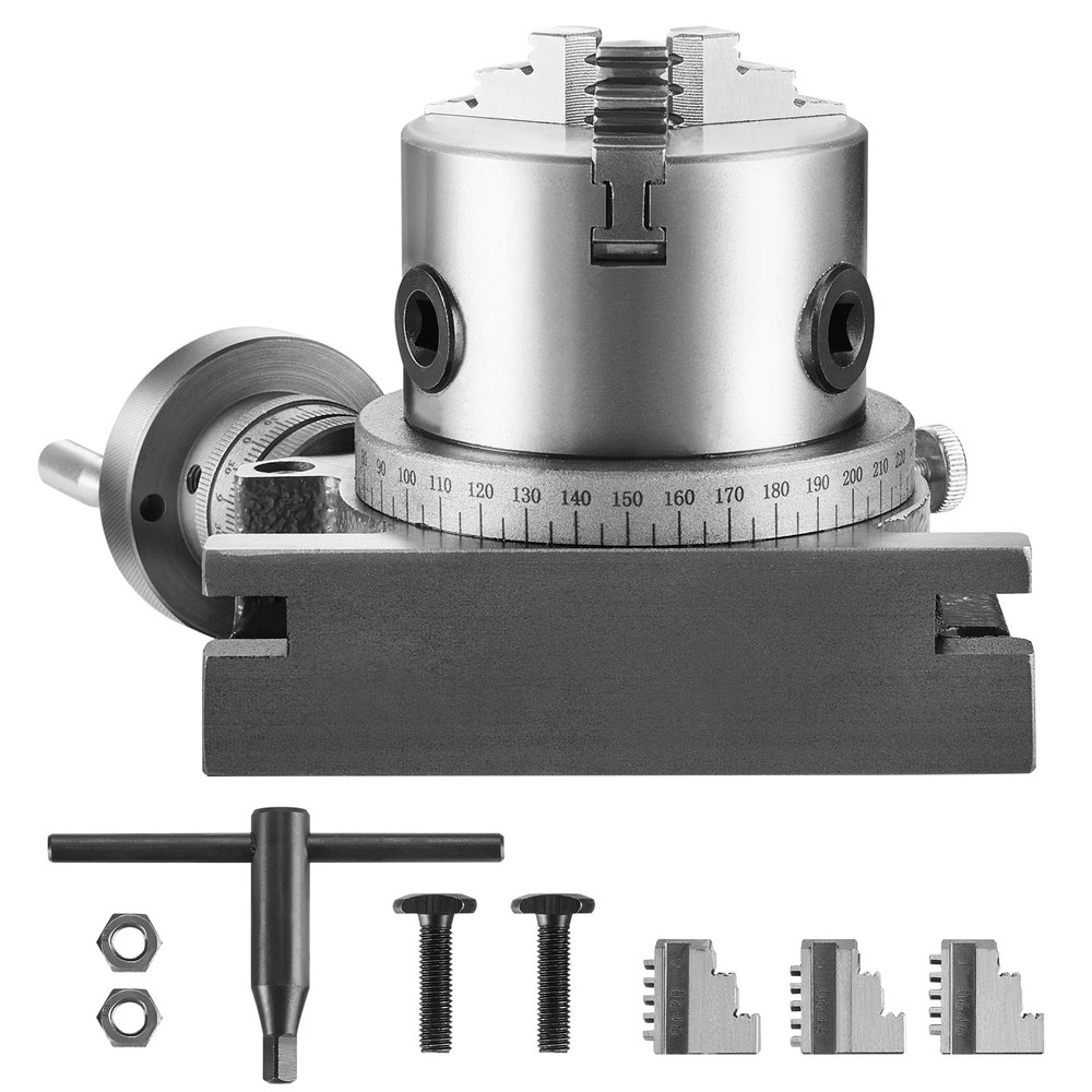 Precision Milling Rotary Table with Chuck Indexing Tools for Milling Machines