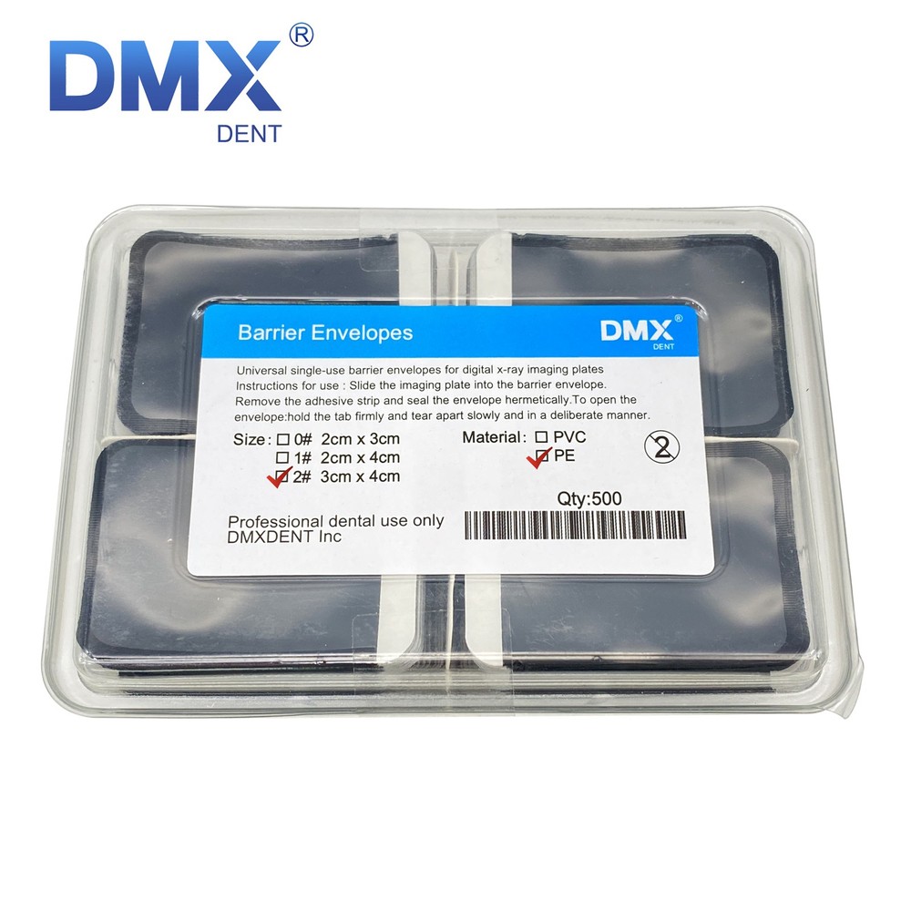 2000 Size 2 Barrier Envelopes for Dental X Ray Digital Phosphor Plate Sensor