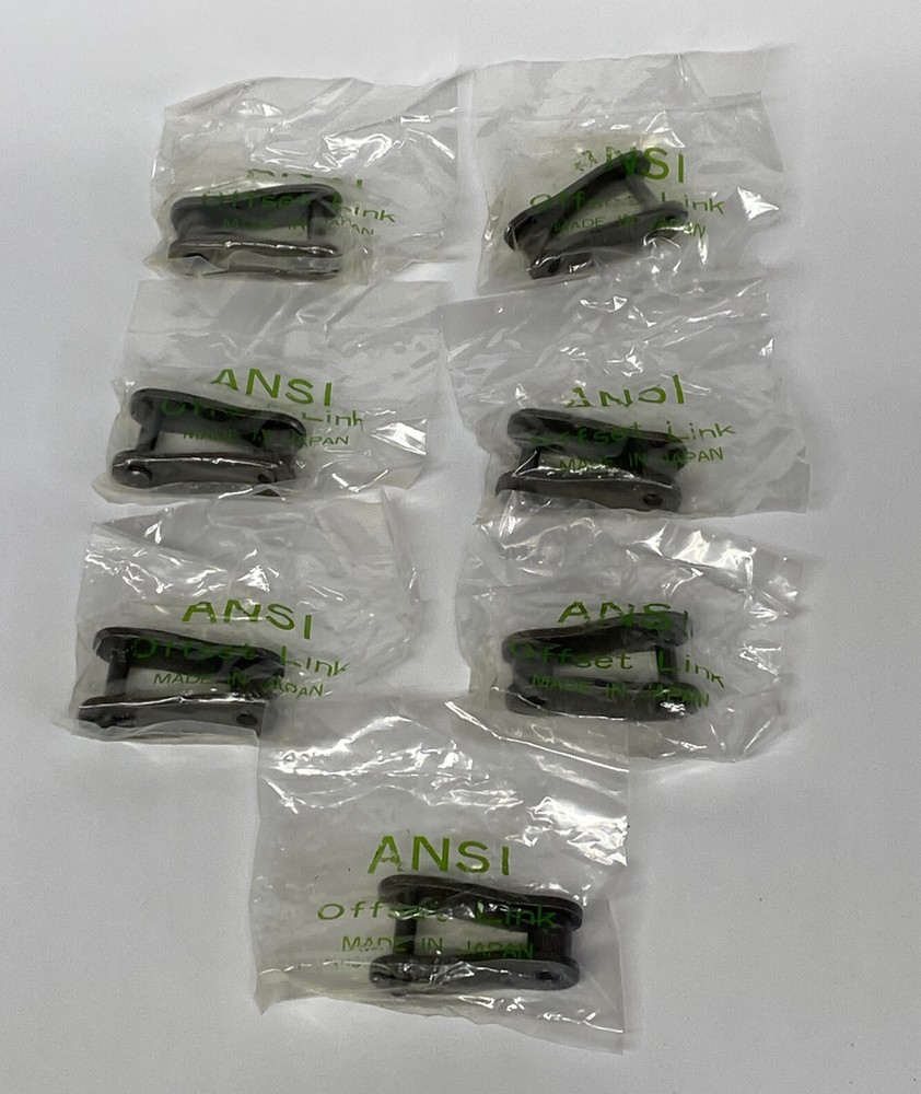 ANSI Offset Link for Roller Chain Double Strand Pitch (Qty 7) New