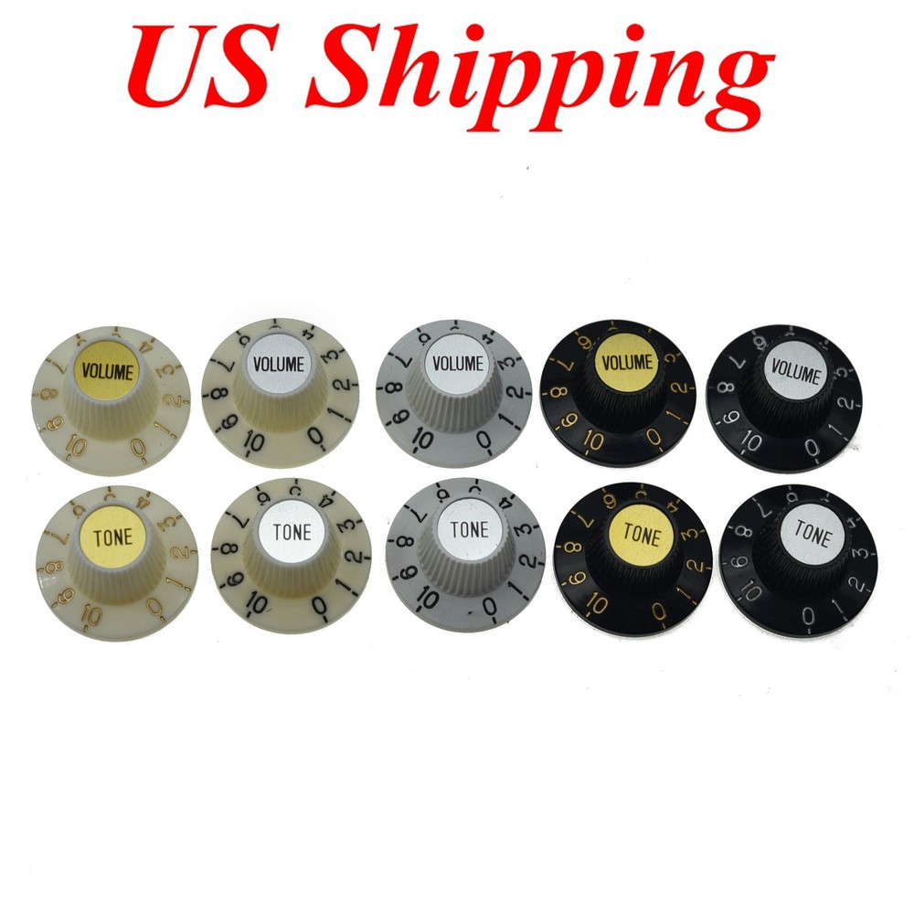 4-Pack Metric 18 Splines Witch Hat Knobs Guitar Knobs fits LP Epiphone SG