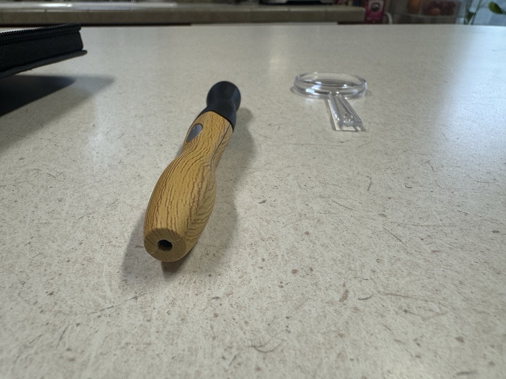 Crochet Hook Set with Interchangeable Hook Sizes and Built-in Light