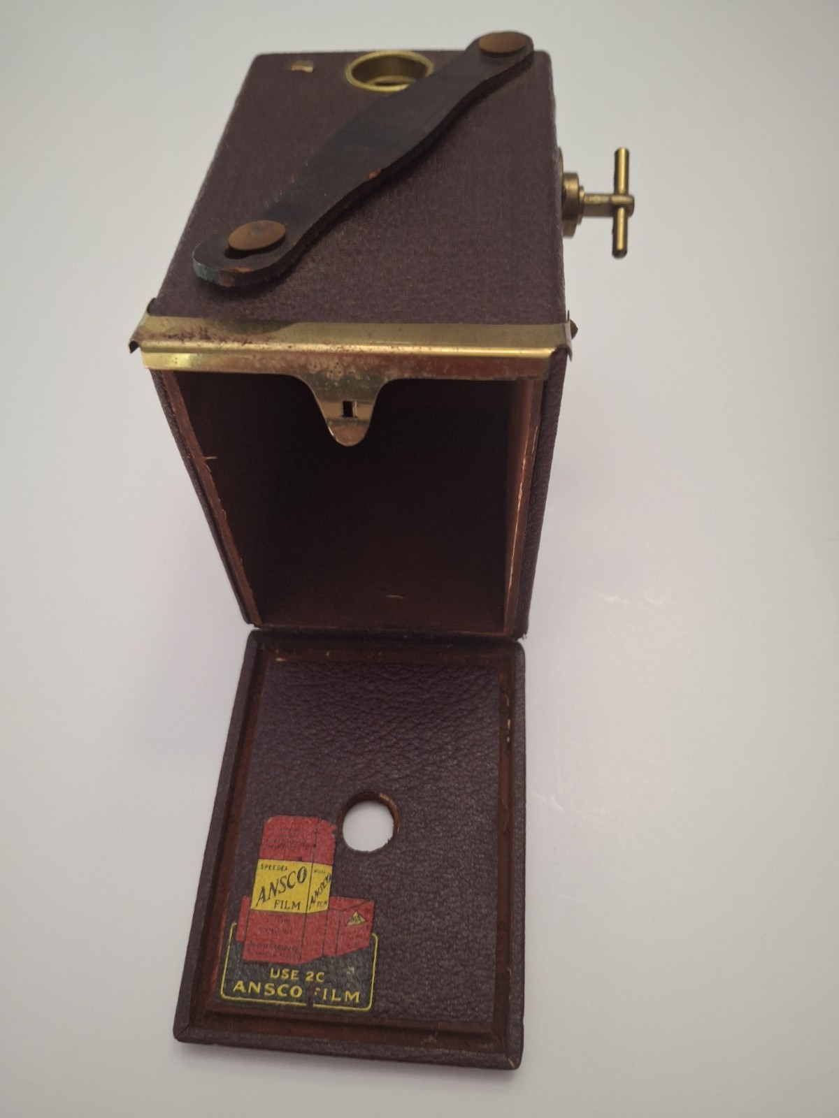 Antique Ansco No. 0 Buster Brown Special Box Camera With Original Box & Manual