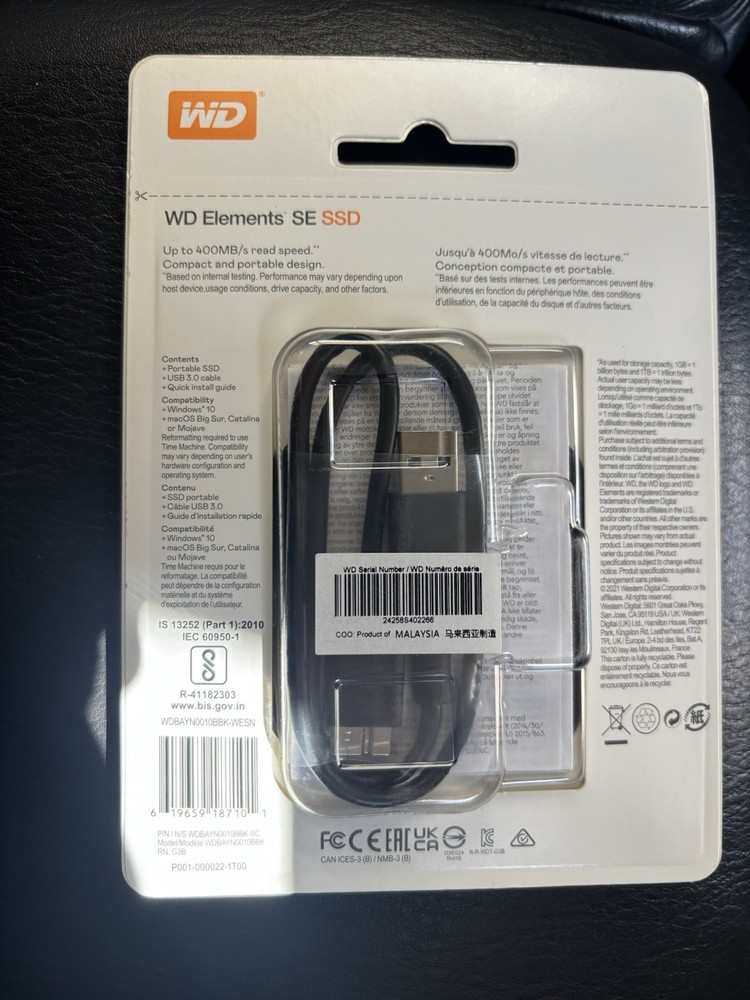 SANDISK - WD Elements 1 TB Portable Solid State Drive - External