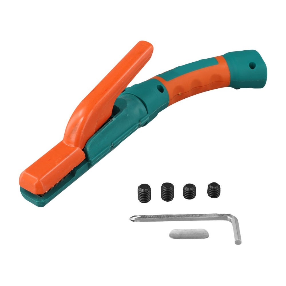 Welding electrode holder 800A with quick connection and secure clamping