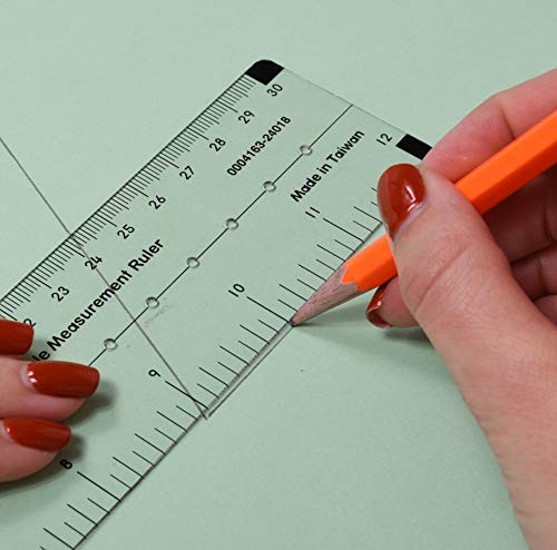 -7752 Angle Measurement Ruler - Clear, Flexible and Adjustable Geometry