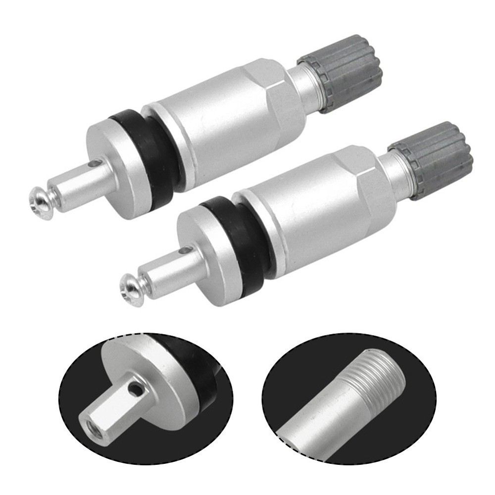 2pcs Aluminum Valves for TPMS Sensor Suitable for High/Low Temperatures