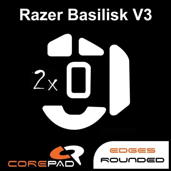 Corepad Skatez Razer Basilisk V3 Replacement Mouse Feet Hyperglide PTFE Teflon