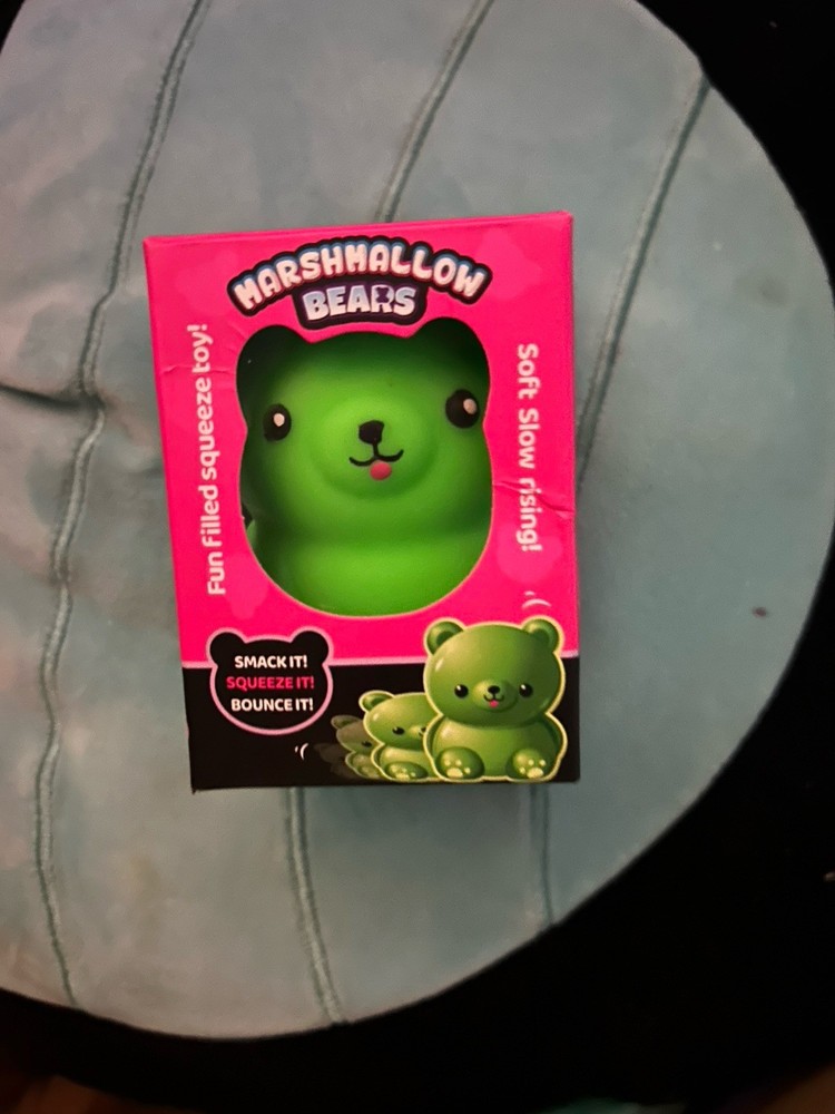 Marshmallow Squishy Bear Like NeeDoh  Green