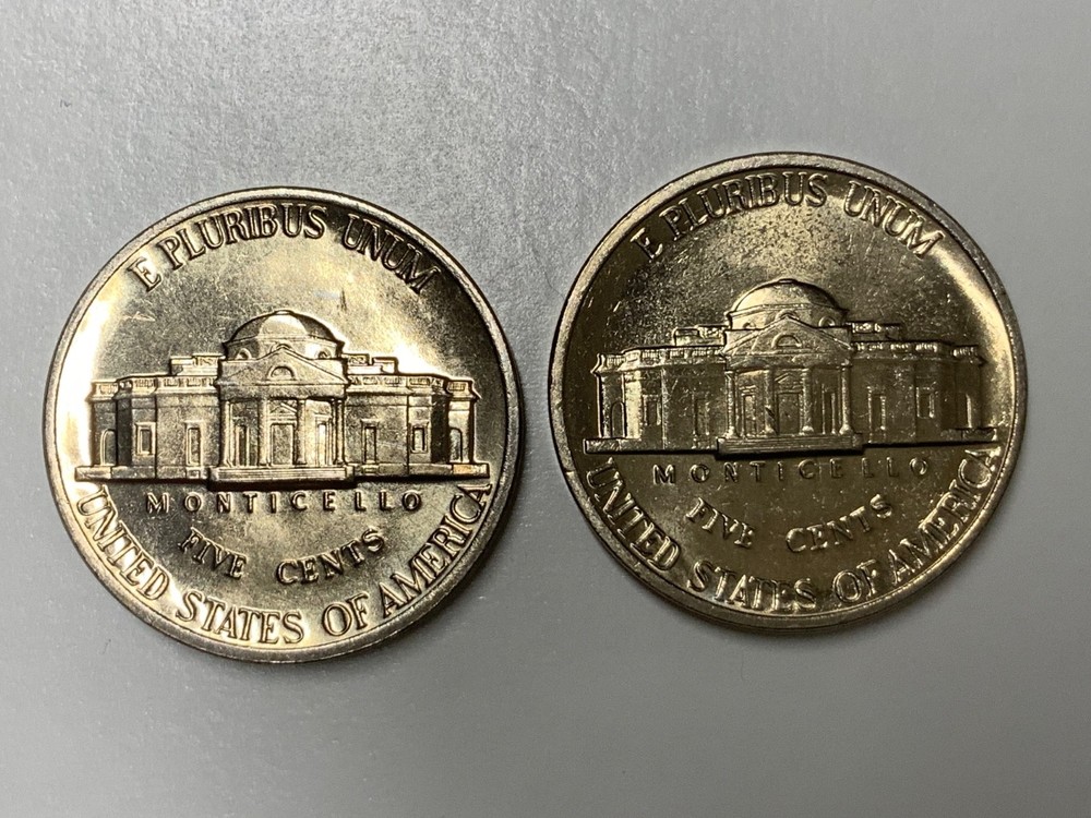 1988 D&P Jefferson Nickels. Full Steps.