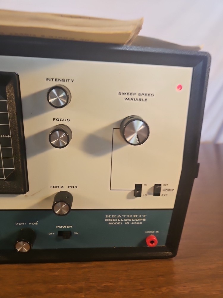 Heathkit Oscilloscope IO-4560 With Paperwork UNTESTED