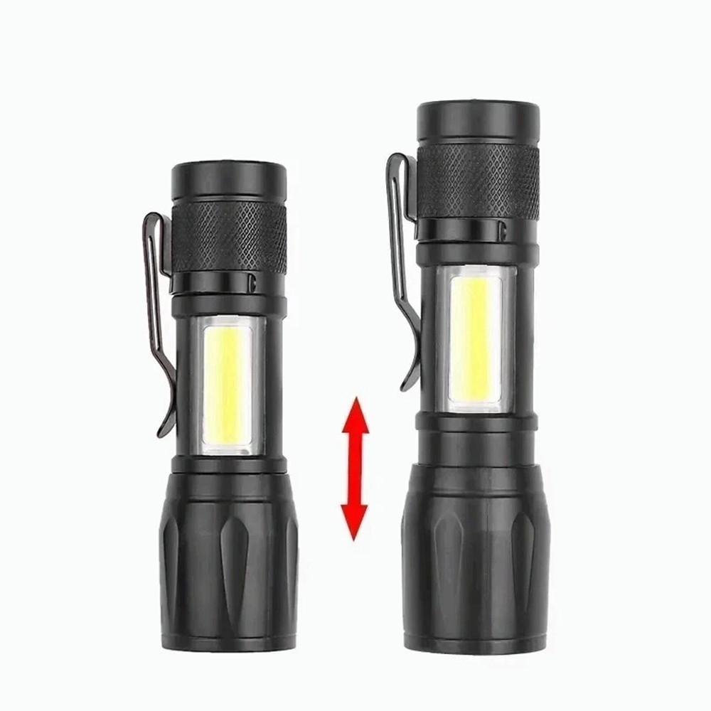 35000000 lumens Small LED Mini Flashlight Pocket Super Bright Torch Rechargeable